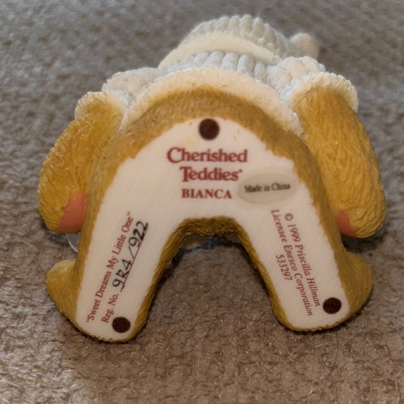 Christmas Decor Cherished Teddies Bianca Figurine - Picture 2 of 8